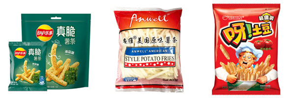 薯條食品包裝生產線
 
