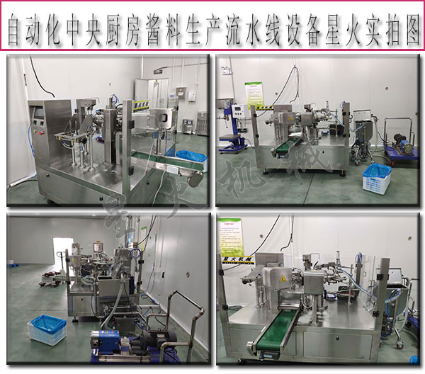  中央廚房醬料生產(chǎn)流水線，自動(dòng)化中央廚房醬料生產(chǎn)流水線設(shè)備
 